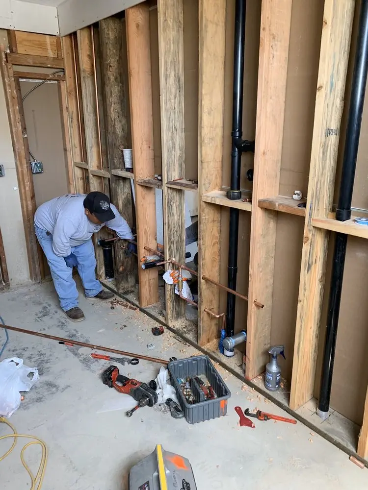 Commercial rough-in plumbing for Gas Line Repair in Versailles